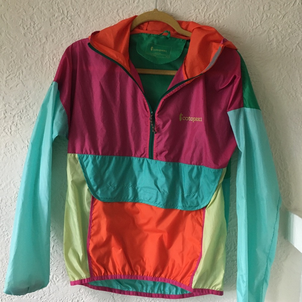 Cotopaxi multicolor windbreaker anorak